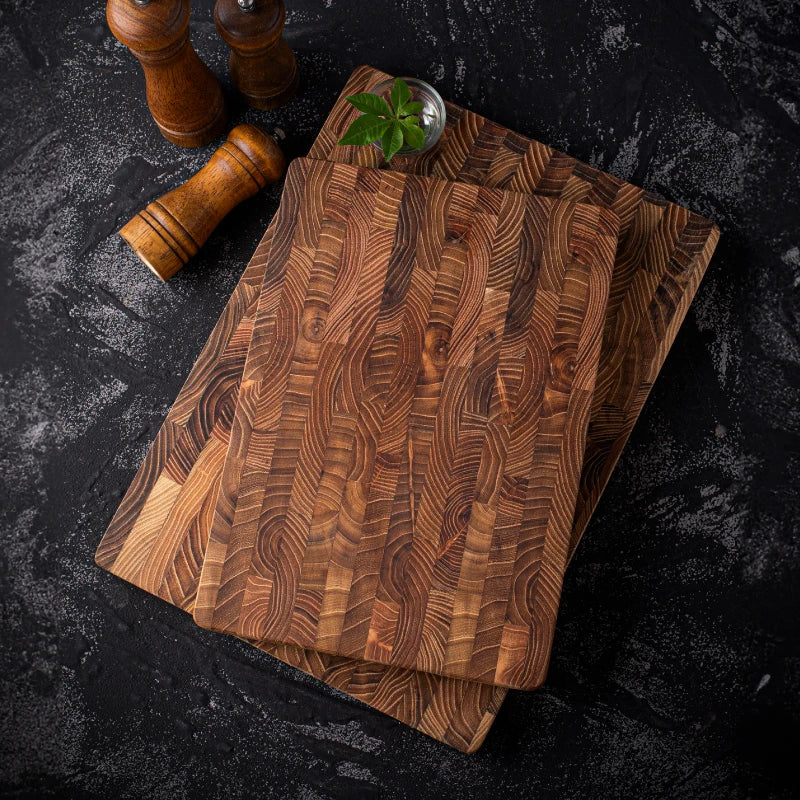 Grande Planche à Découper en Bois de Teck