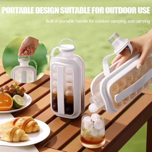 Bac à Glaçons Silicone Portable Grande Capacité