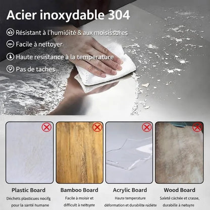 Planche à Découper en Acier Inoxydable