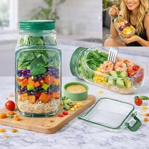 Saladier Portable avec Couvercle