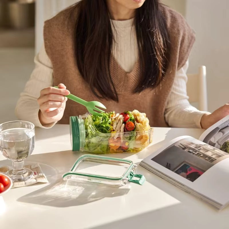 Saladier Portable avec Couvercle