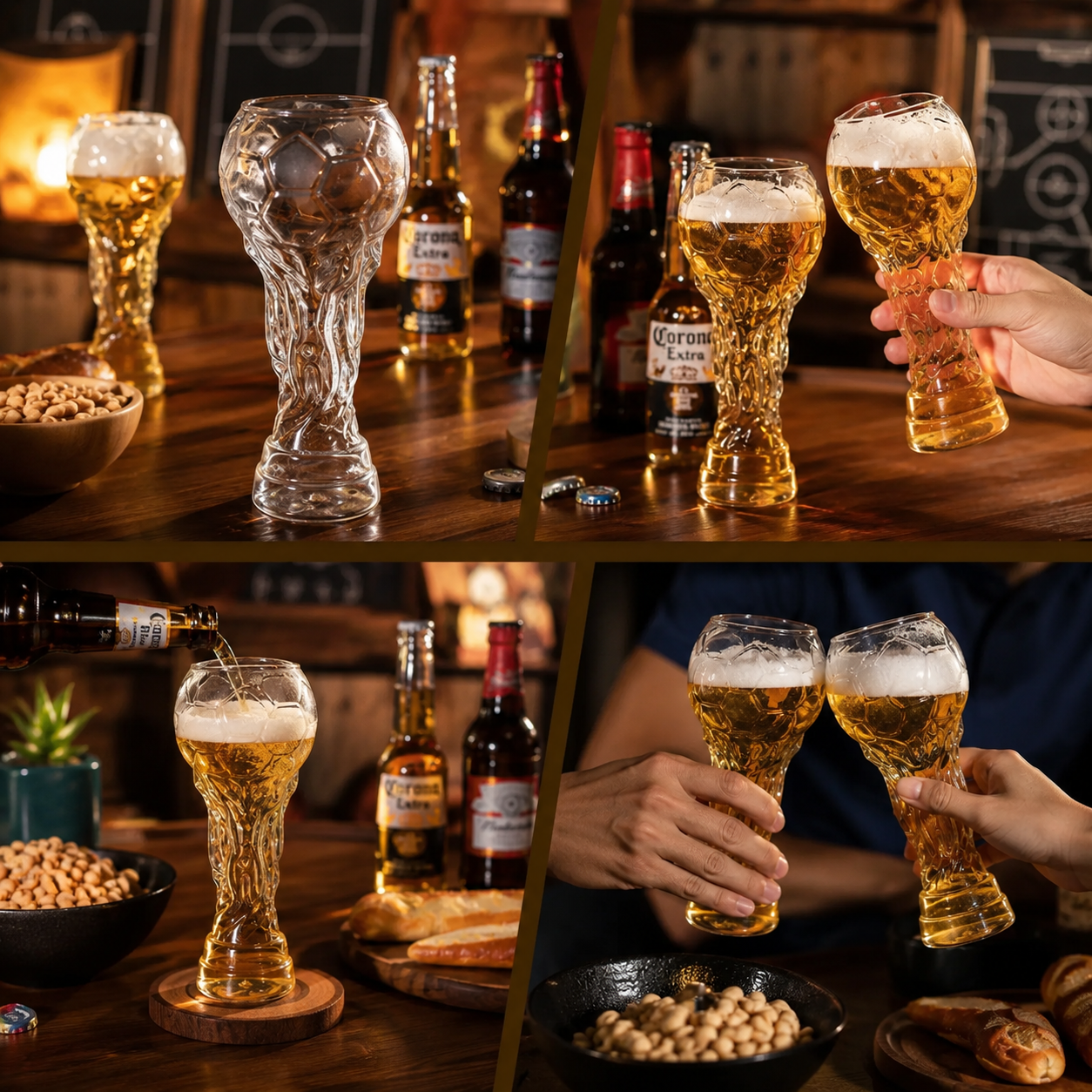 Verre à bière trophée