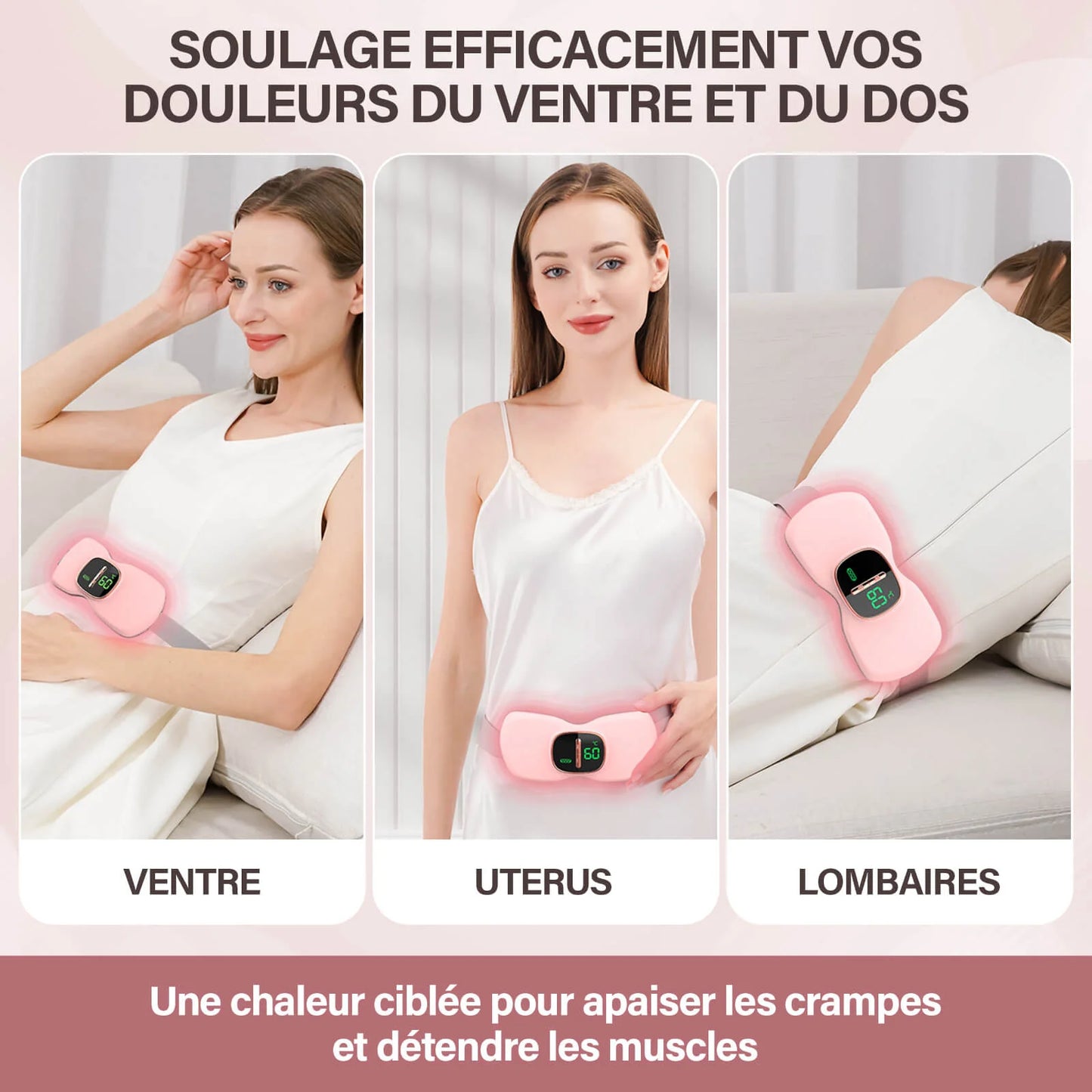 Ceinture Chauffante Élégance – Chaleur Douce au Quotidien