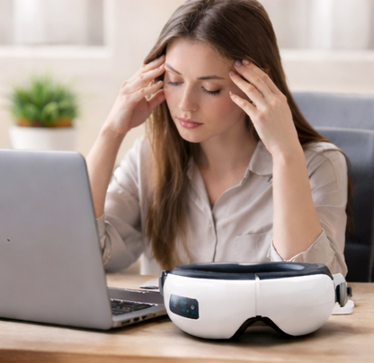 Massageur pour les Yeux 4-en-1 — Chaleur Douce & Relaxation Profonde