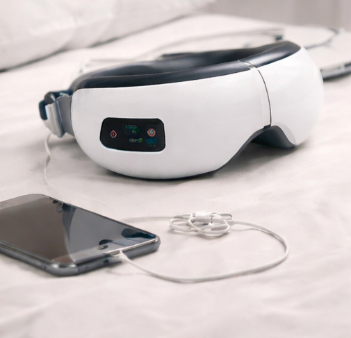 Massageur pour les Yeux 4-en-1 — Chaleur Douce & Relaxation Profonde