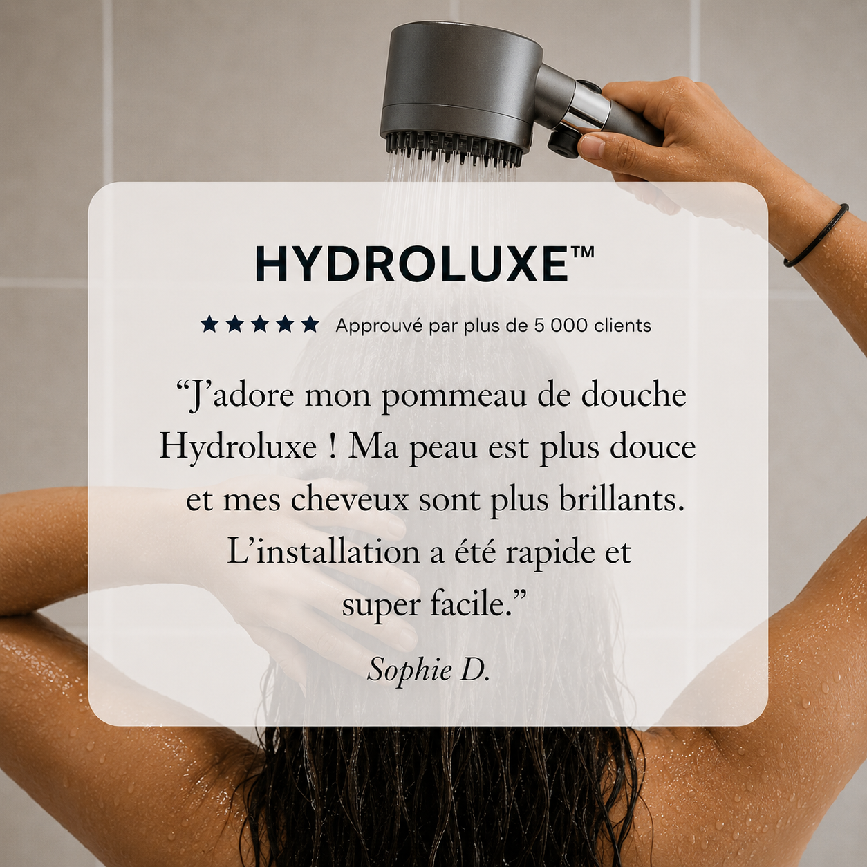 Douche filtrante haute pression Hydroluxe™