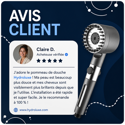 Douche filtrante haute pression Hydroluxe™