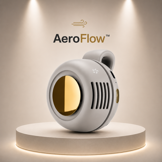 AeroFlow™ Mini Ventilateur Portable Rechargeable