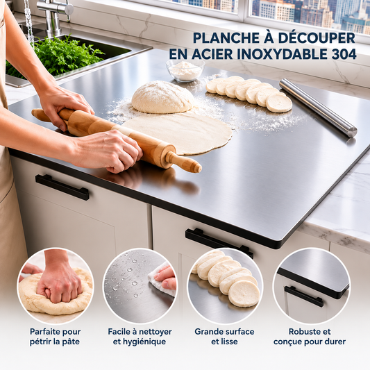 Planche à Découper en Acier Inoxydable