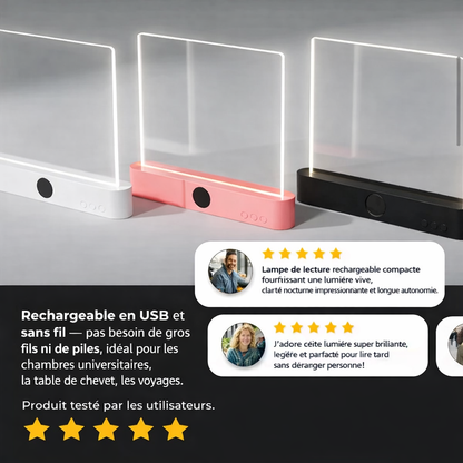 Lampe de lecture LED plate USB