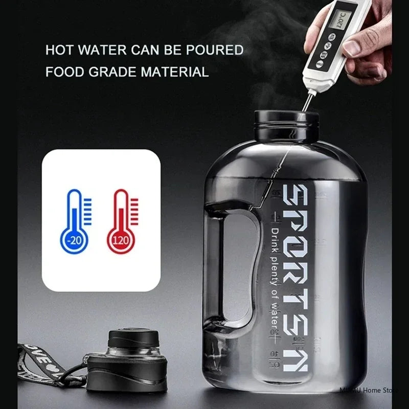 Bouteille d'Eau Sport 2.7L Grande Capacité - Gourde Fitness Gym