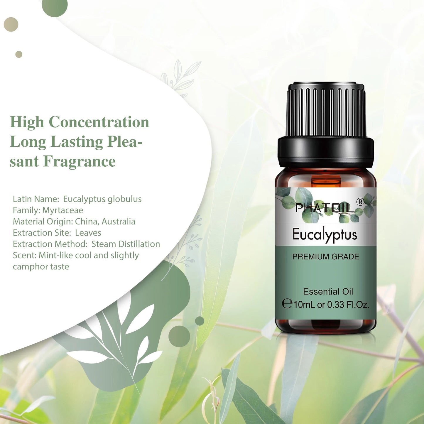 Huile Essentielle Naturelle PHATOIL 10 ml – Pour Diffuseur & Aromathérapie