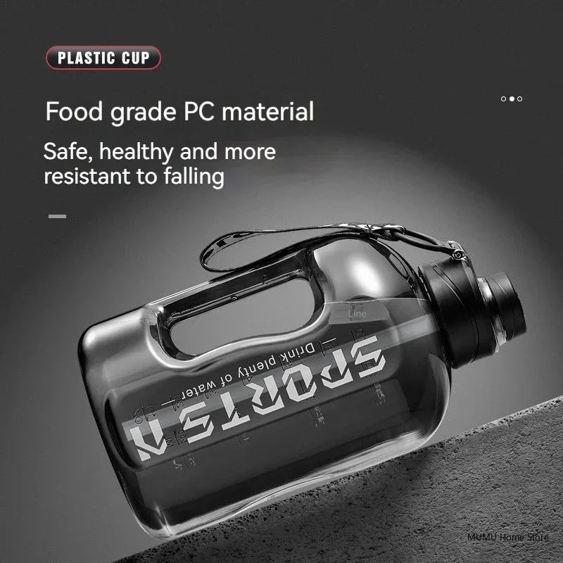 Bouteille d'Eau Sport 2.7L Grande Capacité - Gourde Fitness Gym