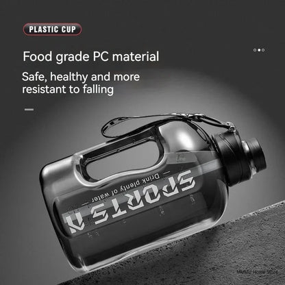 Bouteille d'Eau Sport 2.7L Grande Capacité - Gourde Fitness Gym