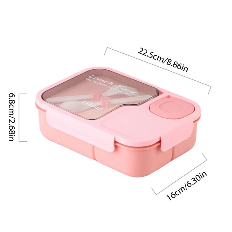 Boîte Bento Enfant Kawaii 3 Compartiments Lunch Box