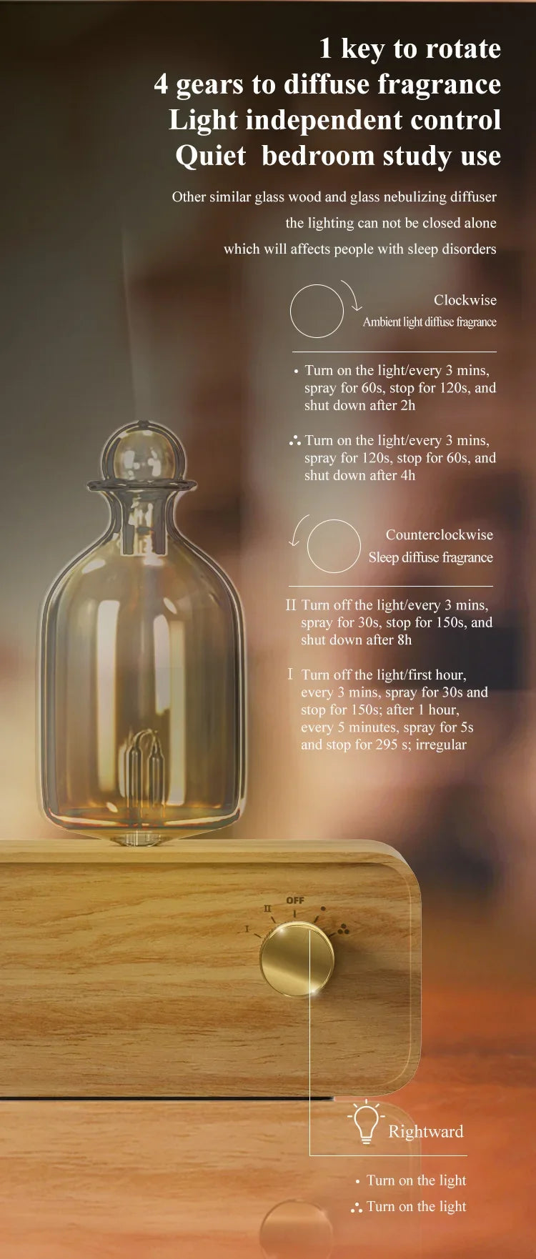 Diffuseur d’Huiles Essentielles par Nébulisation