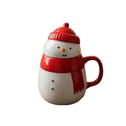 Tasse bonhomme de neige en céramique