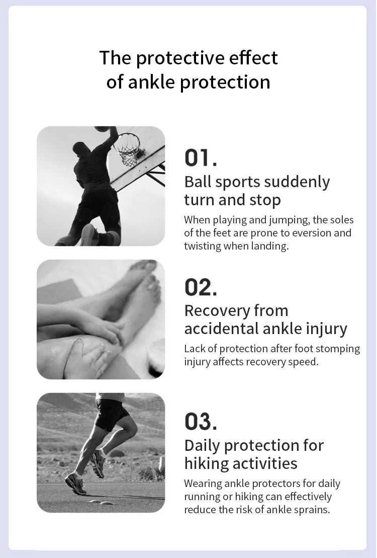 Chevillère de Sport Élastique Compression - Protection Cheville Fitness