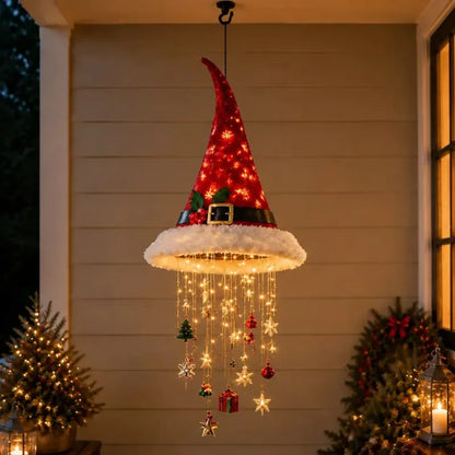 Bonnet du Père Noël suspension lumineuse