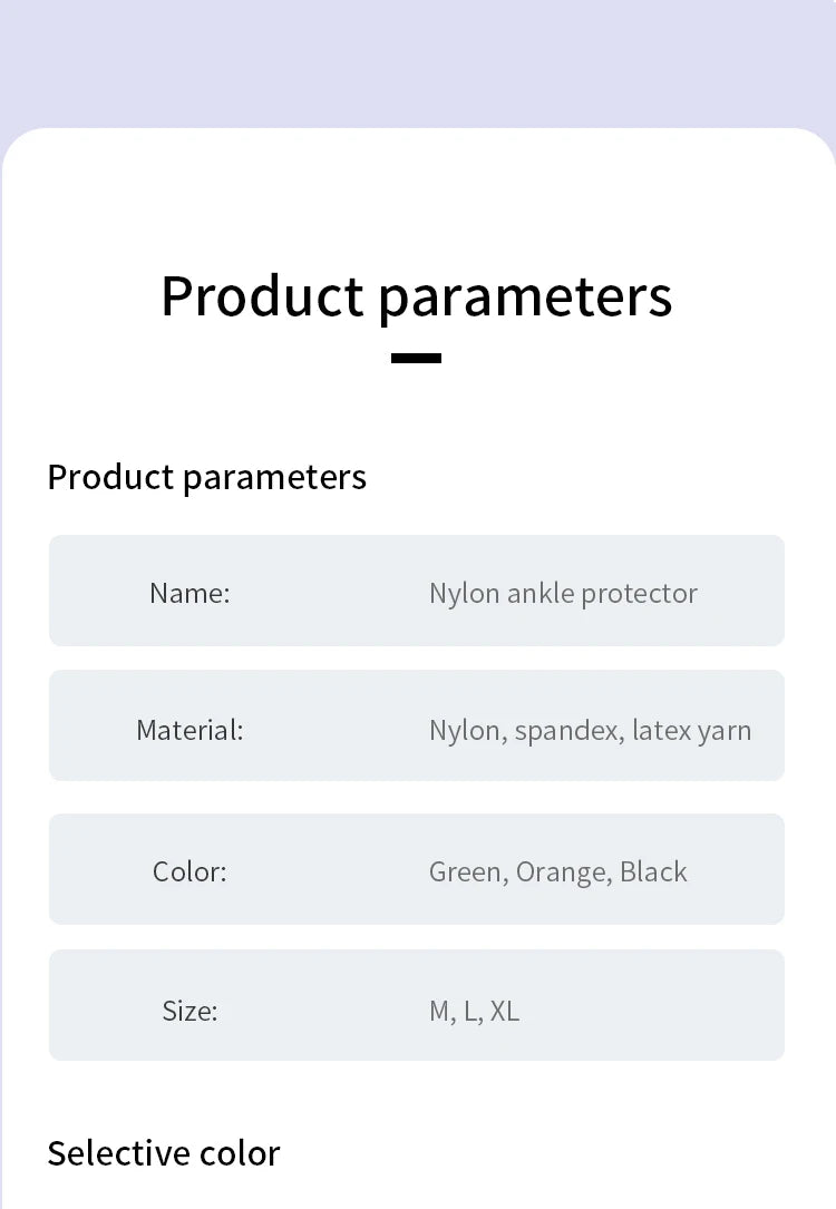 Chevillère de Sport Élastique Compression - Protection Cheville Fitness