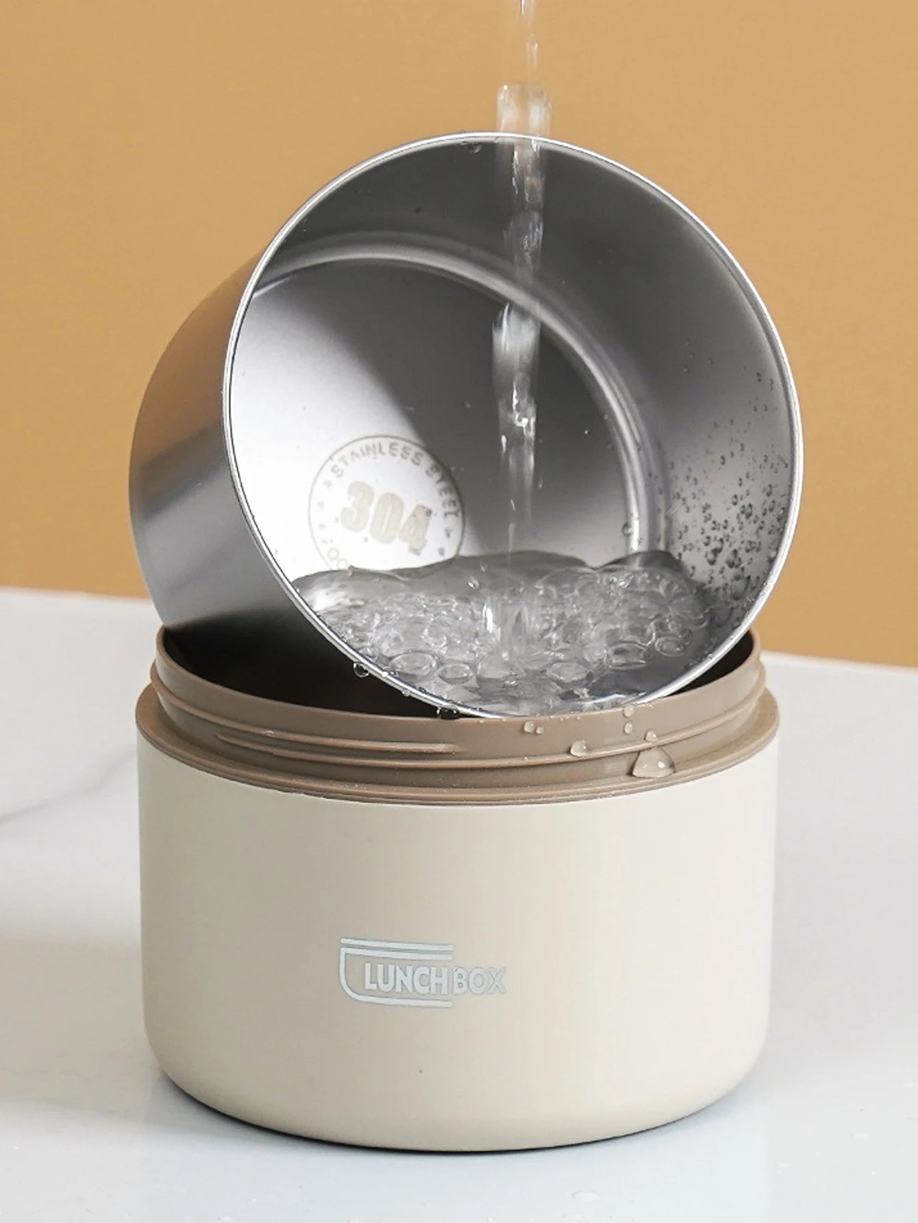 Set Bento Isotherme 3 Pièces Inox Micro-ondes