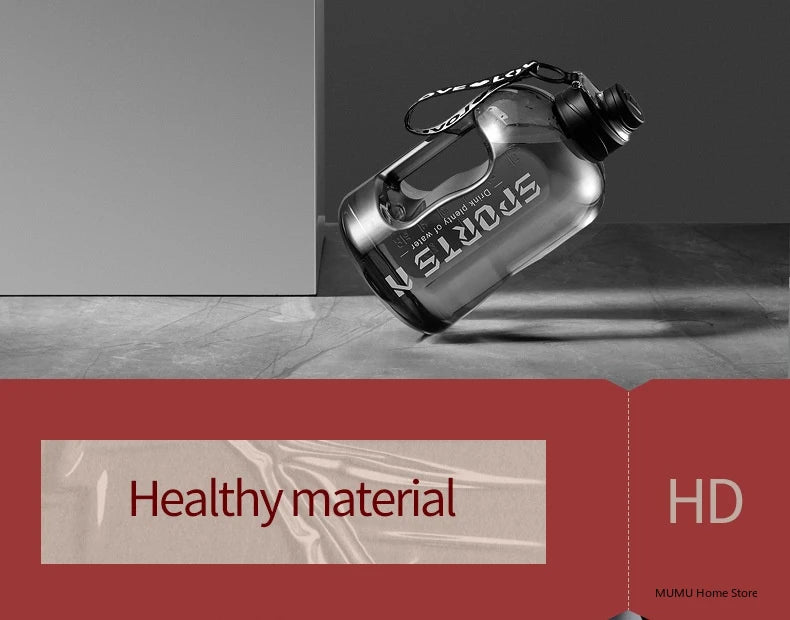 Bouteille d'Eau Sport 2.7L Grande Capacité - Gourde Fitness Gym