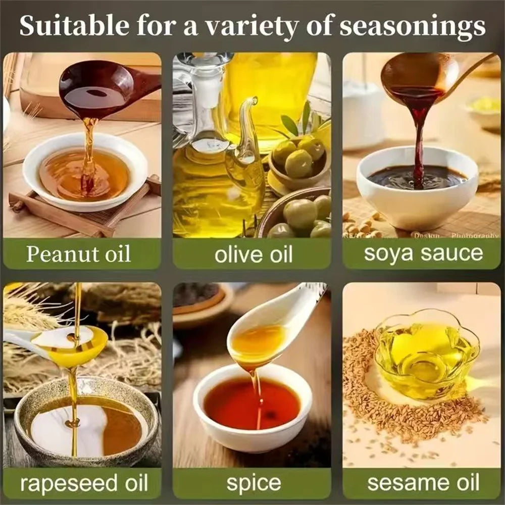 Pulvérisateur d'huile de cuisine en verre 2 en 1