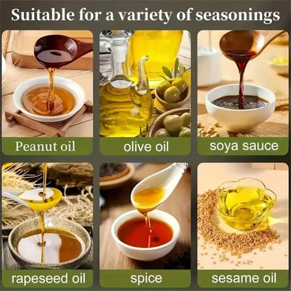 Pulvérisateur d'huile de cuisine en verre 2 en 1