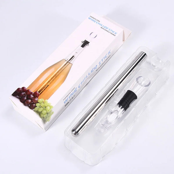 Bâton Refroidisseur de Vin 2-en-1 – Fraîcheur Parfaite à Chaque Verre