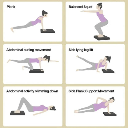 Coussin d'Équilibre Antidérapant Yoga - Tapis Mousse Stabilité Core