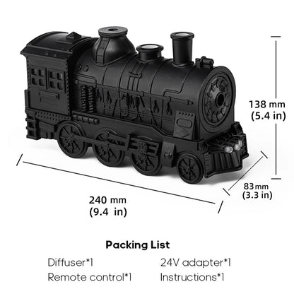 Locomotive vintage avec effet vapeur