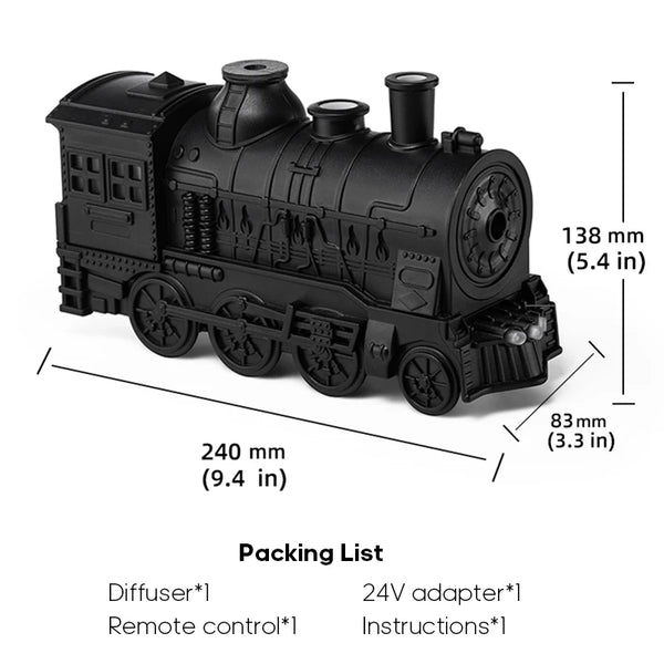 Locomotive vintage avec effet vapeur